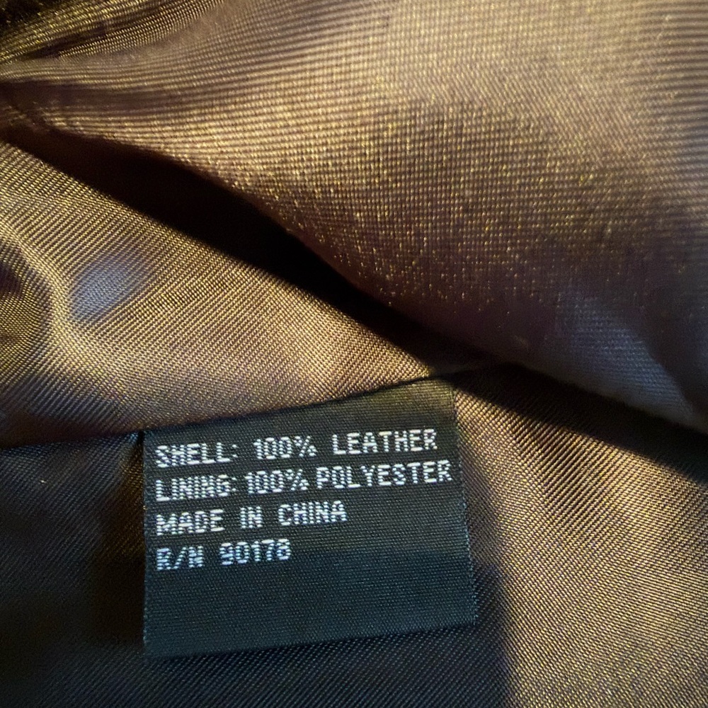 Chic Black Chevron Leather Jacket - image 8